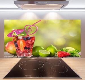 Sticlă printata bucătărie cocktail de fructe