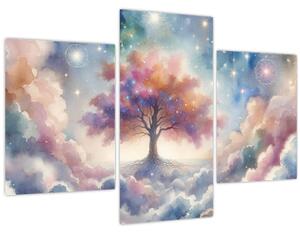 Tablou – Arborele vieții printre nori (90x60 cm)