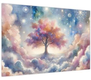 Tablou – Arborele vieții printre nori (90x60 cm)