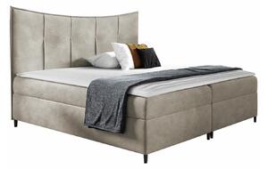Pat boxspring Fons IBoxspring, Dublu, Crem, 180x200, Tapiterie, Somiera patSomiera pat, 18x21x13cm