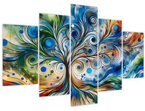 Tablou – Arbore energetic colorat (150x105 cm)
