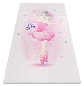 BAMBINO 42830 covor lavabil Balerina pentru copii anti-alunecare - roz