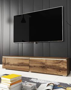 Comodă TV suspendată/independentă Lowboard D, stejar wotan (140 cm)