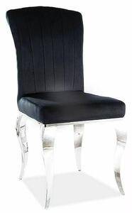 Scaun Prince negru/crom