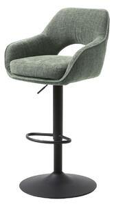 Scaun de bar pivotant Cowley, verde