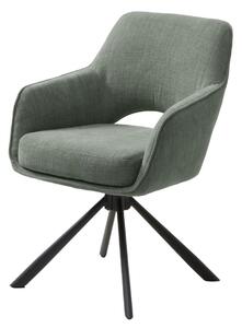 Scaun de dining pivotant Cowley, verde