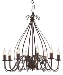 Candelabru clasic maro ruginiu cu 8 lumini - Giuseppe