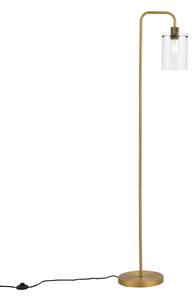 Lampă de podea de design bronz cu sticlă transparentă - Domo