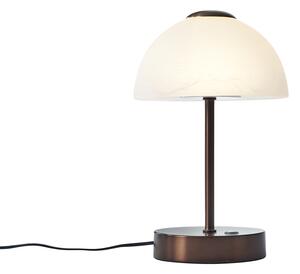 Lampă de masă de design bronz închis incl. LED cu dimmer - Joya