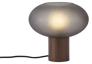 Lampă de masă de design bronz cu sticlă gri mat - Umbrella