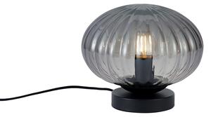 Lampă de masă de design neagră cu sticlă fumurie - Mochi