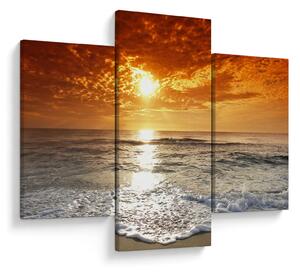 Tablou cu apus de soare din Corsica (90x60 cm)