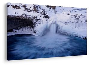 Tablou cu cascadele iarna (90x60 cm)