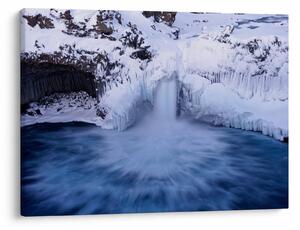 Tablou cu cascadele iarna (70x50 cm)