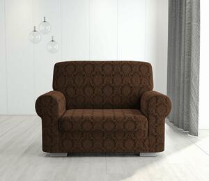 Husa elastica pentru fotoliu, fara volanas si model Jacquard Maro