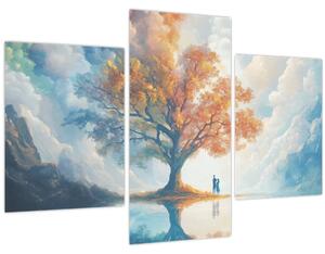 Tablou – Arborele vieții și al iubirii (90x60 cm)