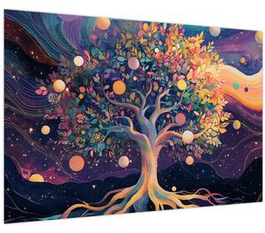 Tablou – Arbore violet plin de energie (90x60 cm)