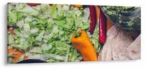 Tablou cu legume (120x50 cm)
