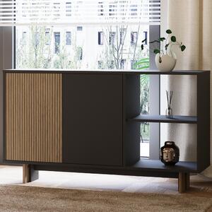 Ravello komód, meleg tölgy-antracit, 140 cm