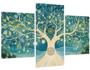 Tablou – Arbore magic cu spirale (90x60 cm)