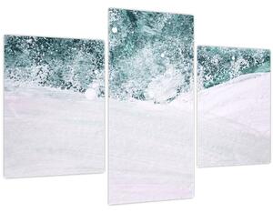 Tablou - Turcoaz abstractizare (90x60 cm)