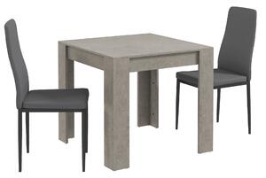 HOMCOM Set de masa pentru 2 persoane, Set din 3 piese de masa si
