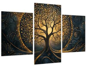 Tablou – Arbore cu aură aurie (90x60 cm)