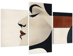 Tablou - Femeie din profil (90x60 cm)
