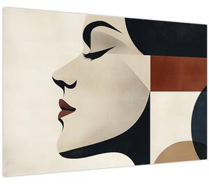 Tablou - Femeie din profil (90x60 cm)