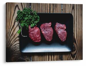 Tablou cu carne pe farfurie (70x50 cm)