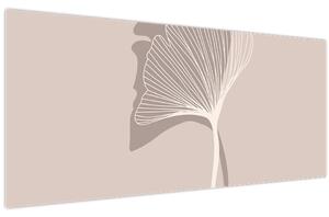 Tablou - Frunze bej N⁰4 (120x50 cm)