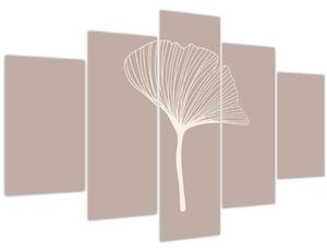 Tablou - Frunze bej N⁰5 (150x105 cm)