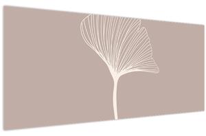 Tablou - Frunze bej N⁰5 (120x50 cm)