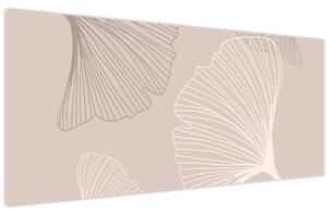 Tablou - Frunze bej N⁰6 (120x50 cm)