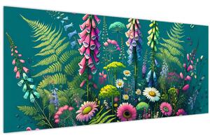 Tablou - Flori de câmp (120x50 cm)