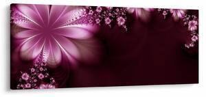 Tablou cu abstracție - flori (120x50 cm)