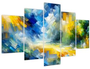 Tablou - Zi însorită abstractă (150x105 cm)
