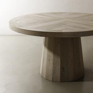 Masa rotunda din lemn masiv • model RODU | Dimensiuni: 152 x 76 cm