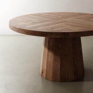 Masa rotunda din lemn masiv • model RODU | Dimensiuni: 152 x 76 cm