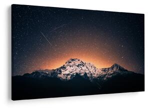 Tablou cu cerul nocturn cu munți (90x60 cm)