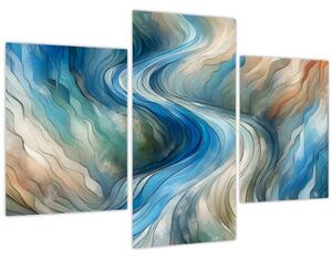Tablou - Curent abstract (90x60 cm)