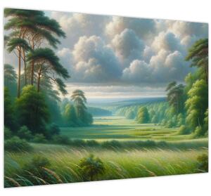 Tablou - Peisaj verde (70x50 cm)