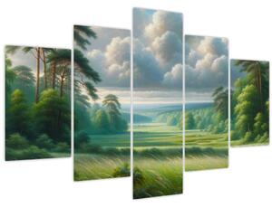 Tablou - Peisaj verde (150x105 cm)