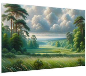 Tablou - Peisaj verde (90x60 cm)