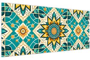 Tablou - Model turcoaz (120x50 cm)
