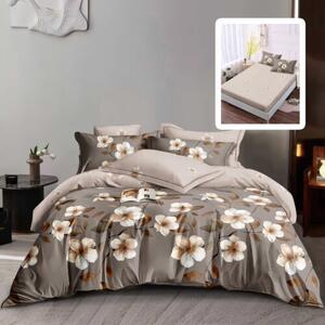 LENJERIE FINET 6 PIESE CU HUSĂ – 160×200 ȘI 180×200 (AMALIA-VH)