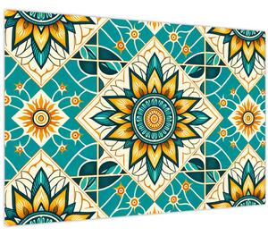 Tablou - Model turcoaz (90x60 cm)