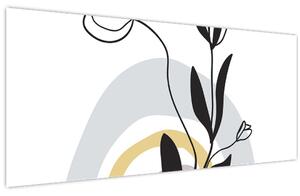 Tablou - Flori într-o vază N⁰1 (120x50 cm)