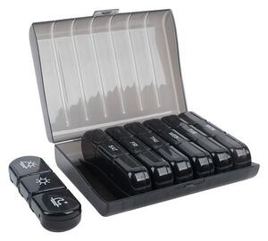 Organizator saptamanal pentru medicamente, administrare 3 ori pe zi, 7 casete triple