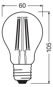 Bec LED CLASSIC FILAMENT A60 E27/7W/230V 2700K - Ledvance